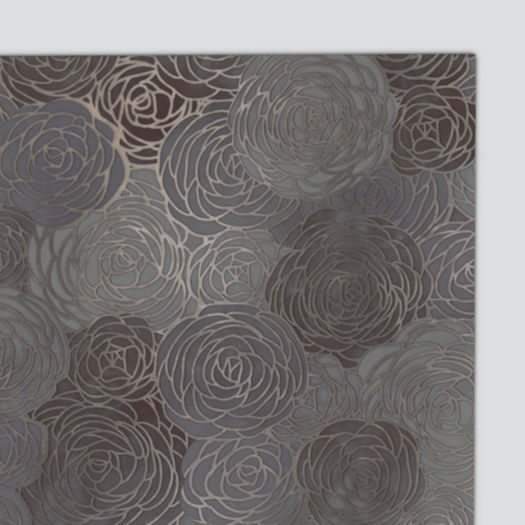 Pomegranate Bouquet Rug - Pewter