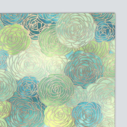 Pomegranate Bouquet Rug - Pond
