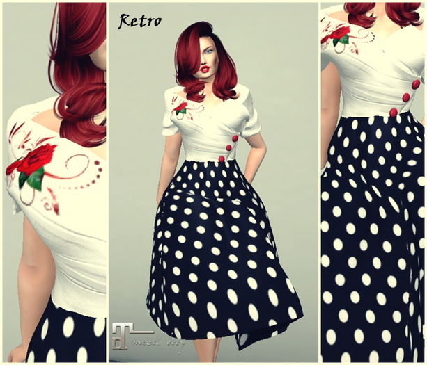 Retro Polka Dot Dress
