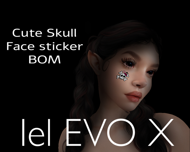 Cute skull face sticker Sale, Promo