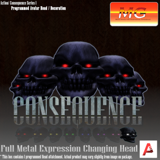 [Consequence]Metal Avatar Skull[White][AIII]