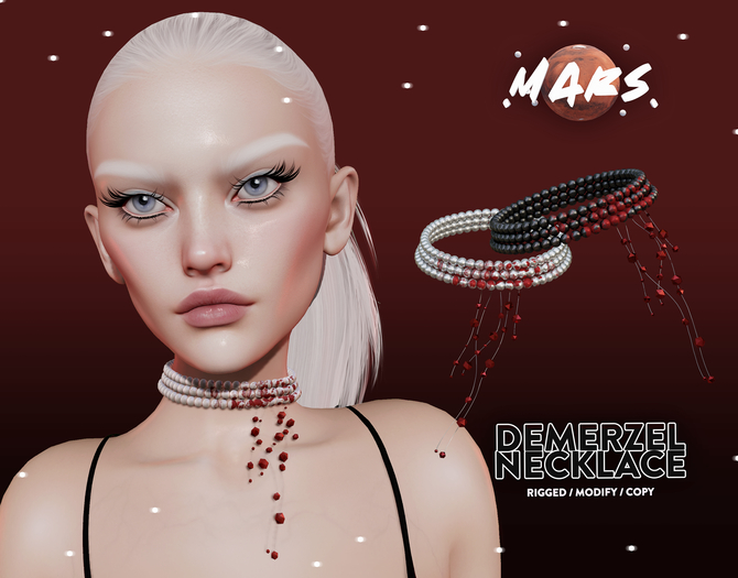 .Mars. - Demerzel Necklace - Black & White Pack