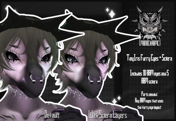[MONOCHROME] TinyIris Furry Eye Pack