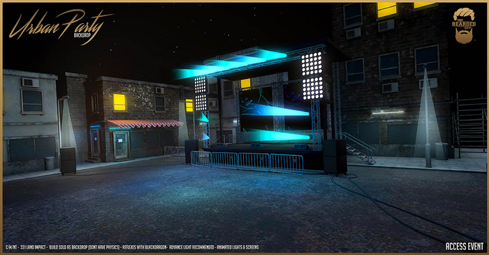 Urban Party Backdrop V5 - The Bearded Guy