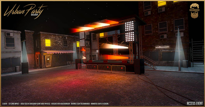 Urban Party Backdrop V4 - The Bearded Guy