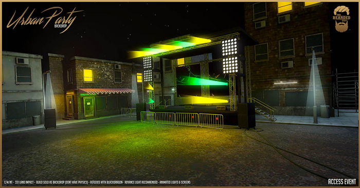 Urban Party Backdrop V3 - The Bearded Guy