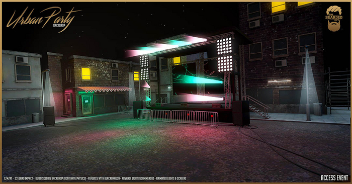 Urban Party Backdrop V1 - The Bearded Guy