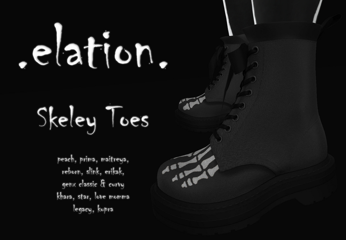 {Elation} Martens - Skeley Toes