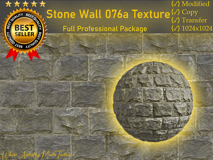 Stone Wall 076a Texture - TEXTURES By X