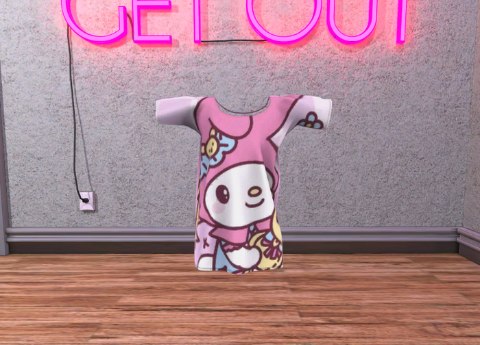 My Melody Sanrio textures "Shirt and Pants" kemono avatar