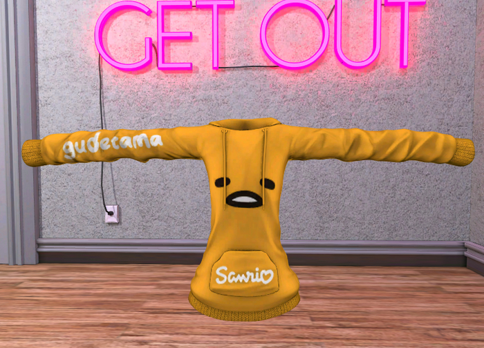 Sanrio Gudetama texture mod for "Krankhaus Pulled Pullover - Avatar 2.0 & Kemono"