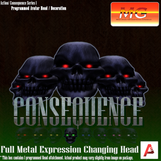 [Consequence]Metal Avatar Skull[Green][AIII]
