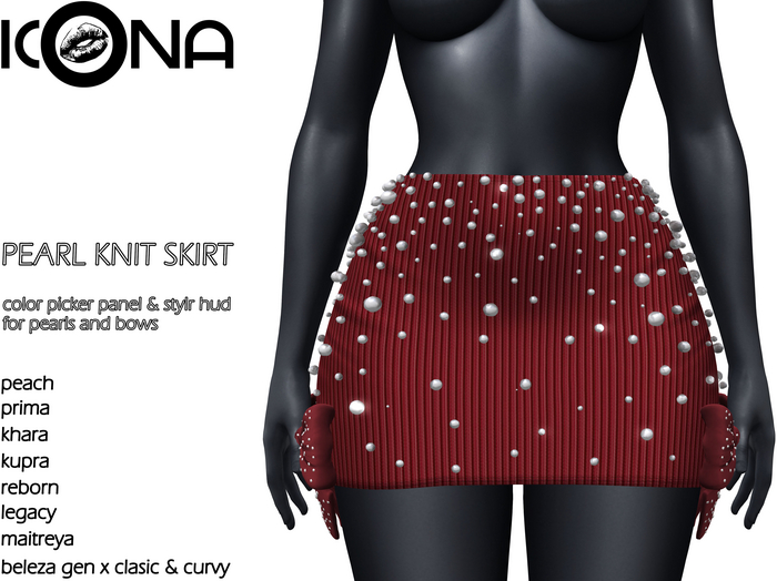 ICONA / PEARL KNIT SKIRT -16