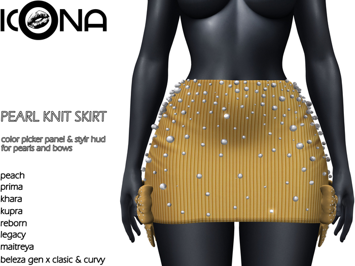 ICONA / PEARL KNIT SKIRT -10