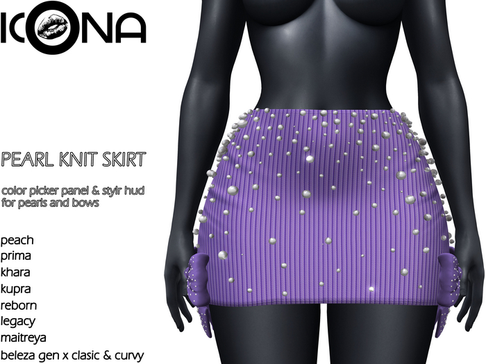 ICONA / PEARL KNIT SKIRT -6