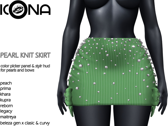 ICONA / PEARL KNIT SKIRT -2