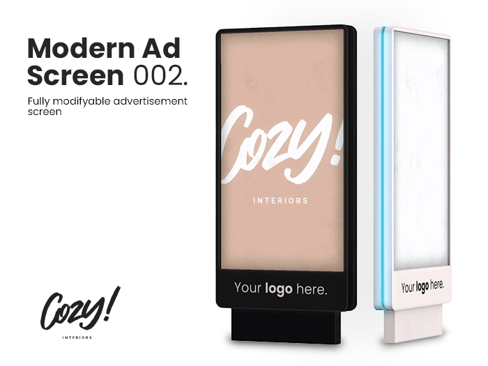Cozy! Modern Ad Screen 002.