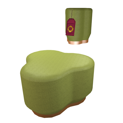 Green Clover Ottoman