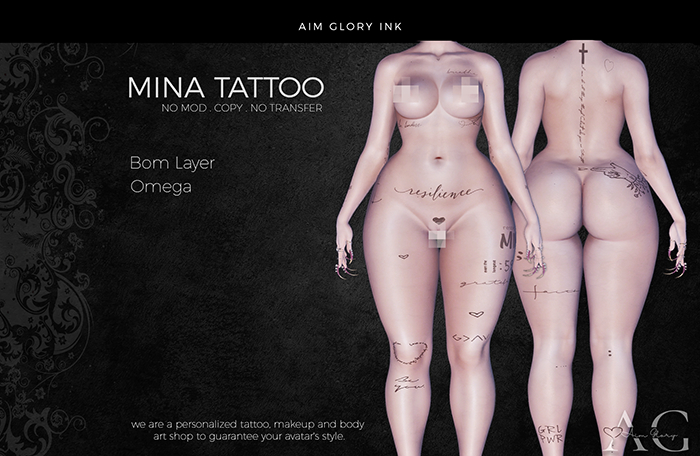 .: AG Ink:. MINA TATTOO