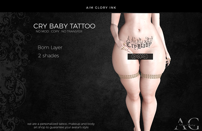 .: AG Ink :.   Cry Baby Tattoo