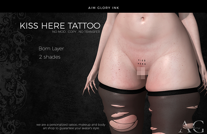 .: AG Ink :.  KISS HERE TATTOO