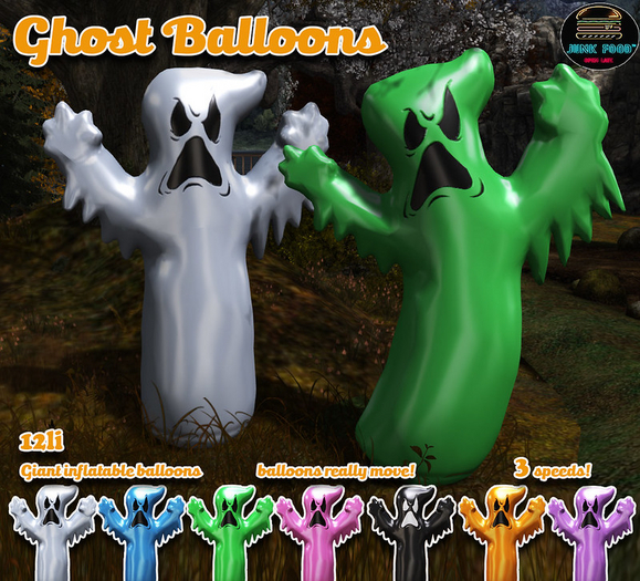 Junk Food - Ghost Balloons (Green)