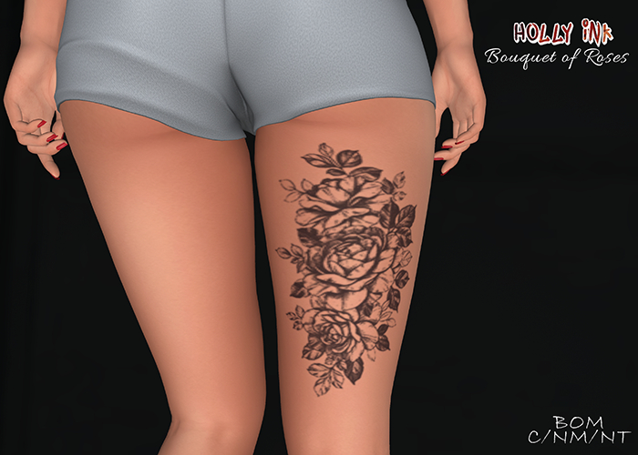 Holly Ink - BOM Roses tattoo