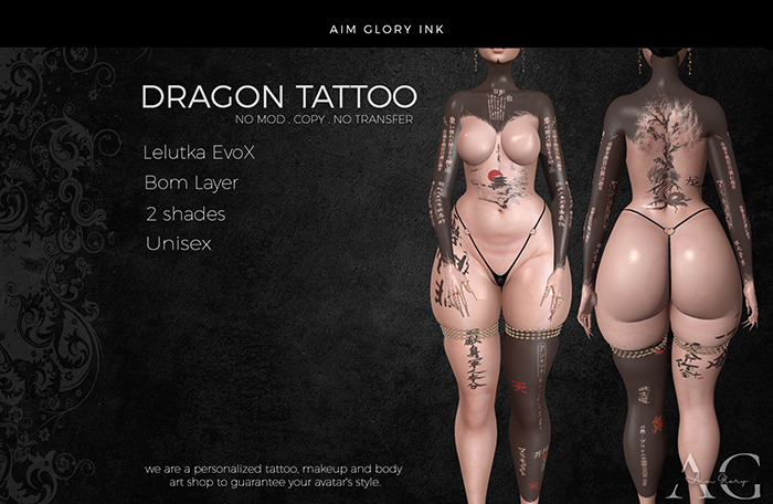 .: AG Ink :. DRAGON TATTOO - Lel EvoX