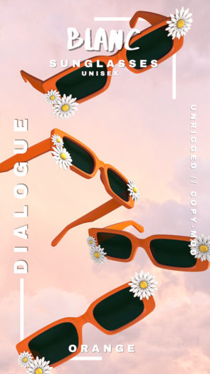 Dialogue BLANC sunglasses [ORANGE]