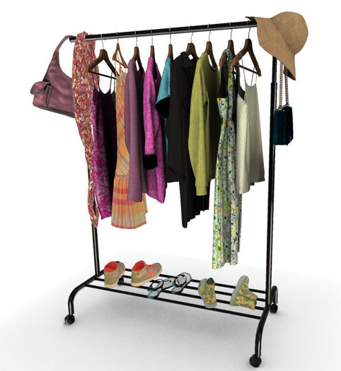 Gacha Loft - Clothing Rack