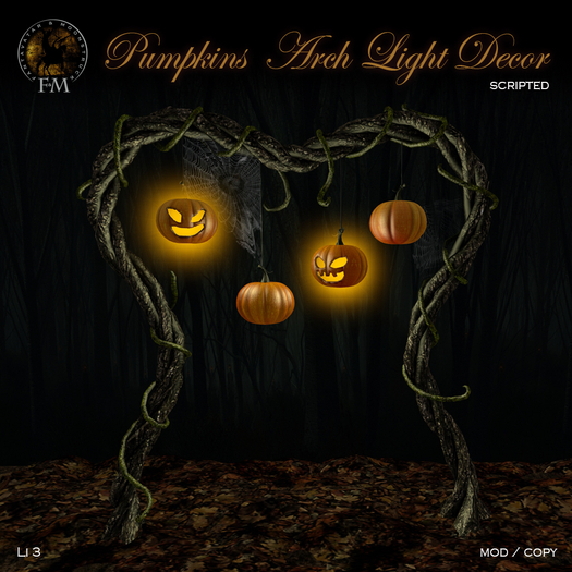 F&M * Pumpkins Arch Light Decor