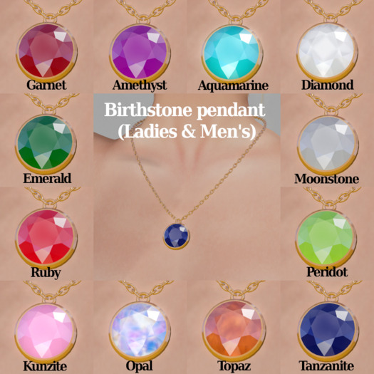 Birthstone pendant