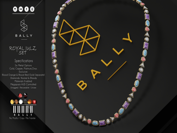 'BALLY' Crown Julz Chain Gold