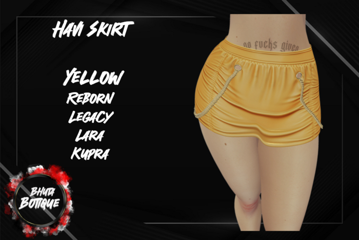 BB.Havi Skirt Yellow(ADDME)