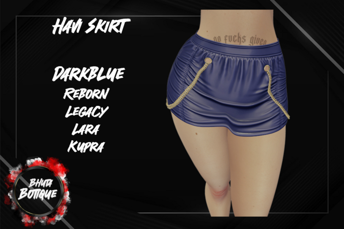 BB.Havi Skirt DarkBlue(ADDME)