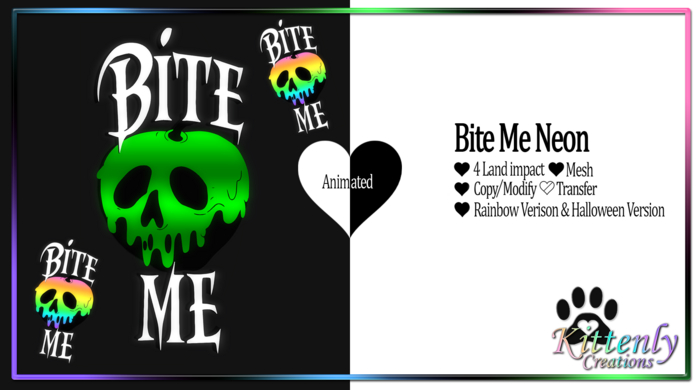 Kittenly Creations - Bite Me Neon