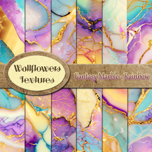 *Wallflowers* Fantasy Marble - Rainbow