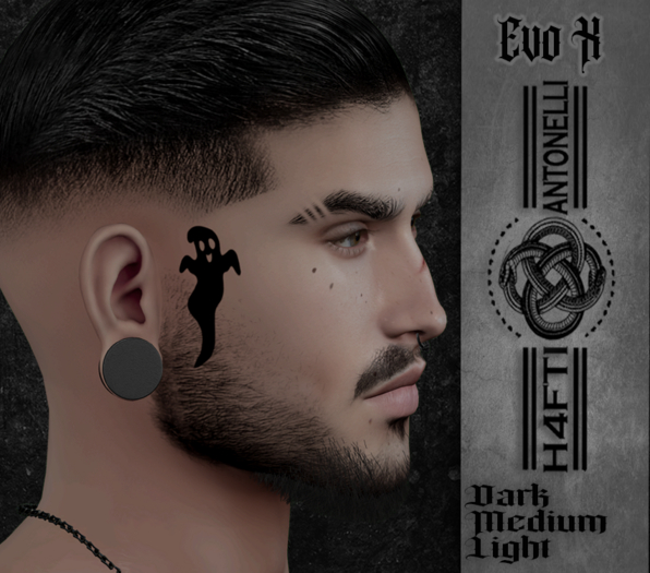 :: H4 // Ghost Face Tattoo ::