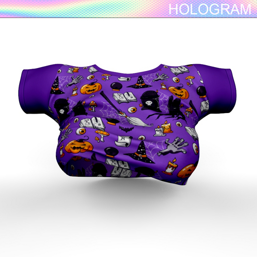 Halloween Cropped Shirt