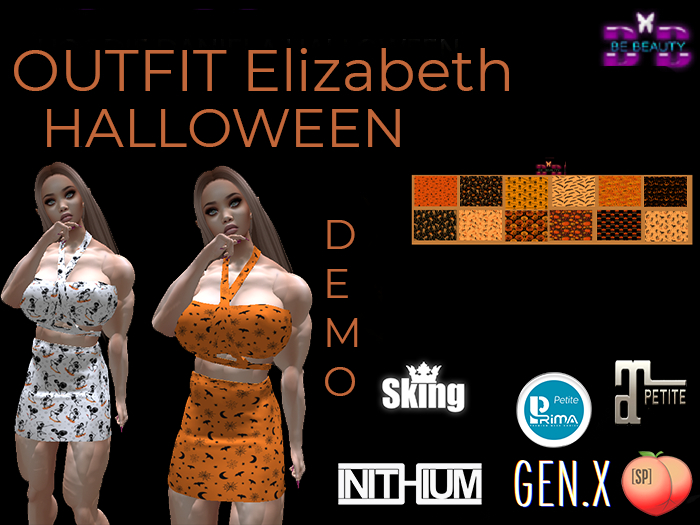 Be Beauty- ELIZABETH HALLOWEEN-HULIXA,MP,PRIMA PETITE,KUPRA,PEACH,BELEZZA CURVY-DEMO