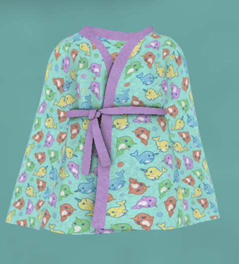 (-sonder-} Nifty Narwhal Robe & Slippers