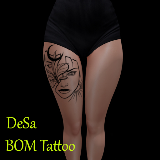 DeSa -Moon Face 01- BOM Tattoo (Add)