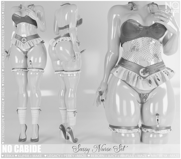 DEMO No Cabide :: Sassy Nurse Set [HUD] Halloween 2023