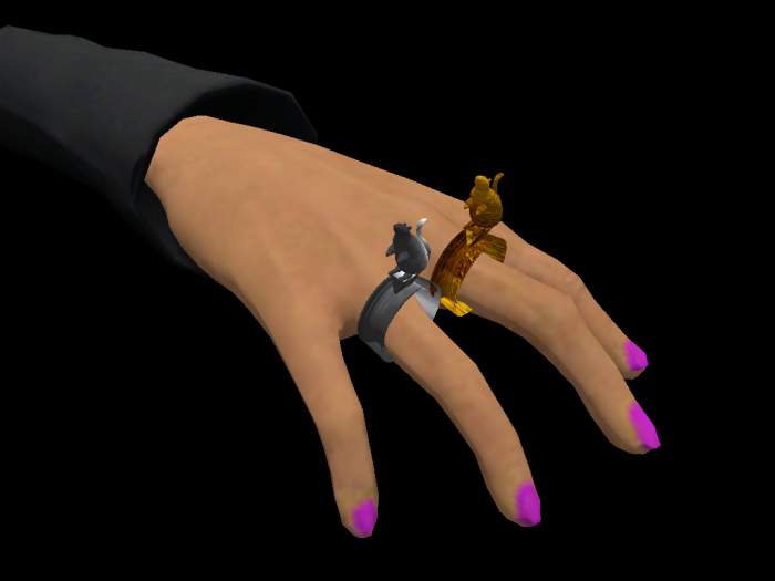 Sculpty Mouse/Rat Rings