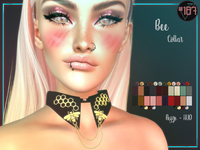 #187# Bee Collar BOX (Add Me)