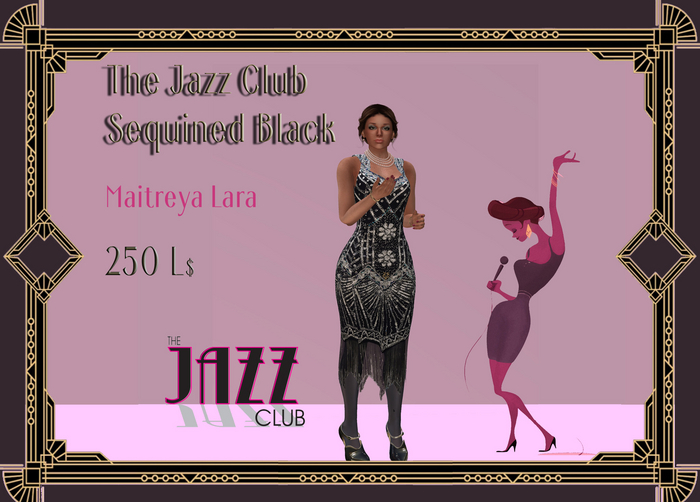 Second Life Marketplace - C&V The Jazz Club Sequined Black Second Life Marketplace - C&V The Jazz Club Sequined Black