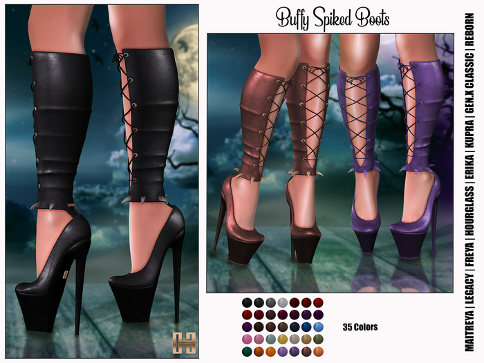 [hh] Buffy Spiked Boots