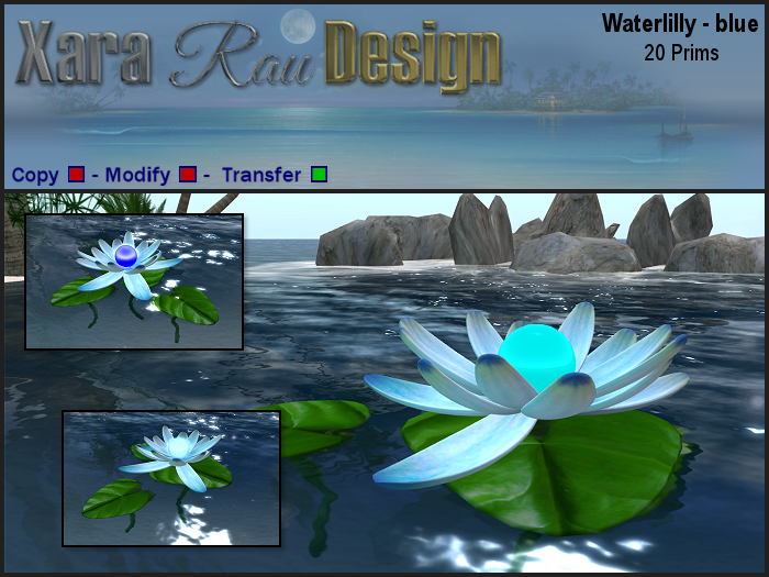 Xara Rau - Waterlilly blue