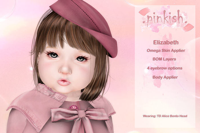 .Pinkish. Elizabeth Skin Pale