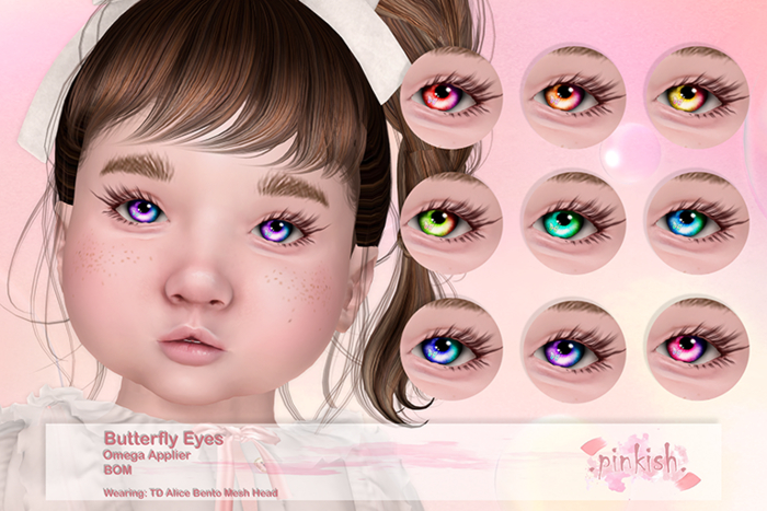 .Pinkish. Butterfly Eyes